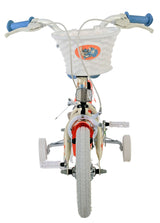 Disney Stitch Children's Bike - Girls - 12 Inch - Two Hand brakes - Cream Coral Blue