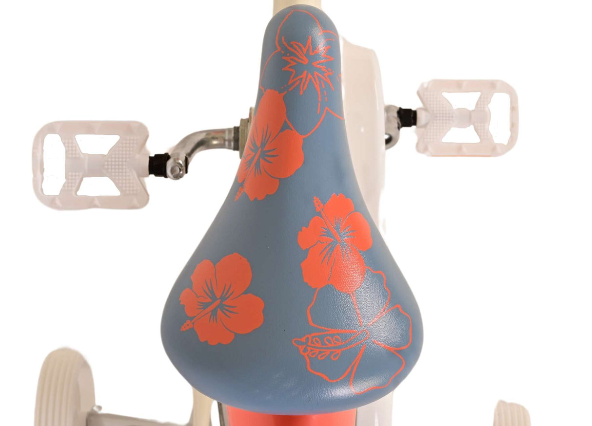 Stich disney stitch kinderfahrrad - mädchen - 14 zoll - creme korallenblau