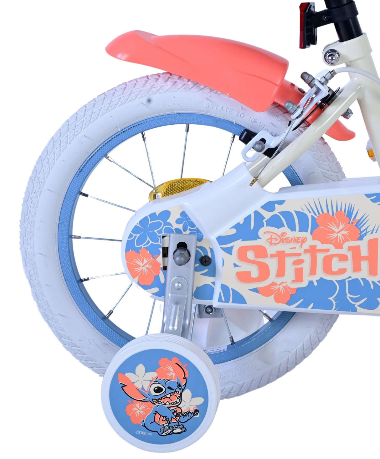 Cucire le ragazze in bici per bambini da 14 pollici freni a due mani blu di corallo