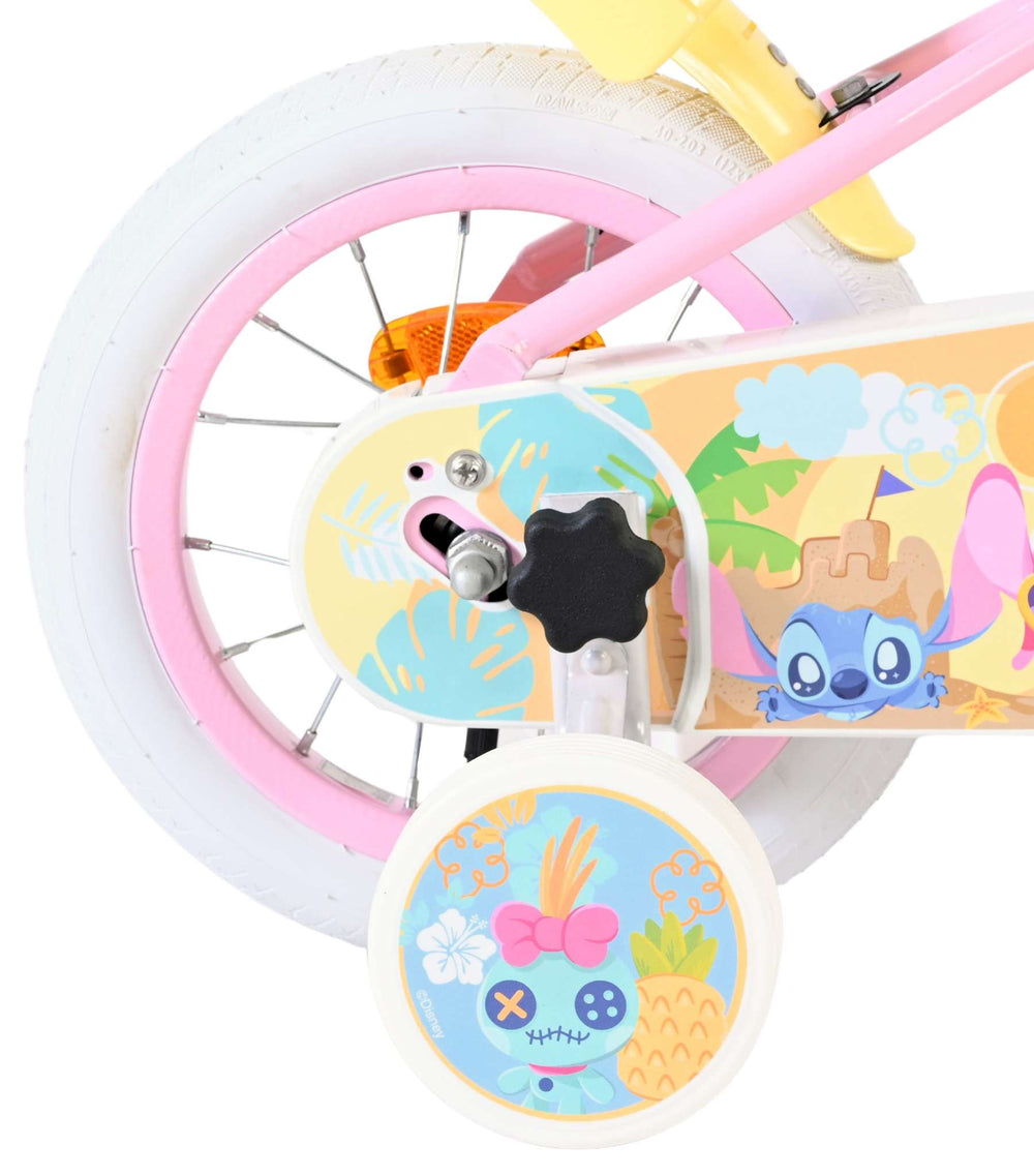 Stich disney stitch kinderfiets - meisjes - 12 inch - roze