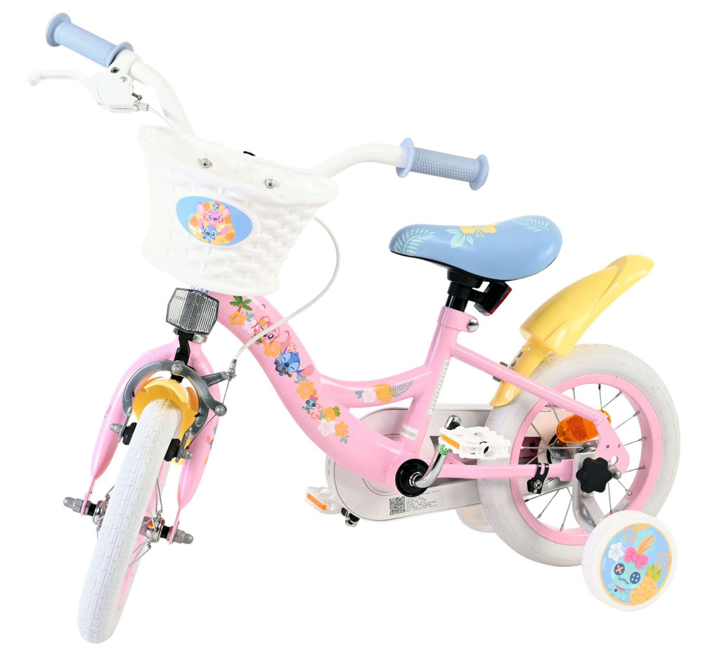 Stich disney stitch kinderfiets - meisjes - 12 inch - roze