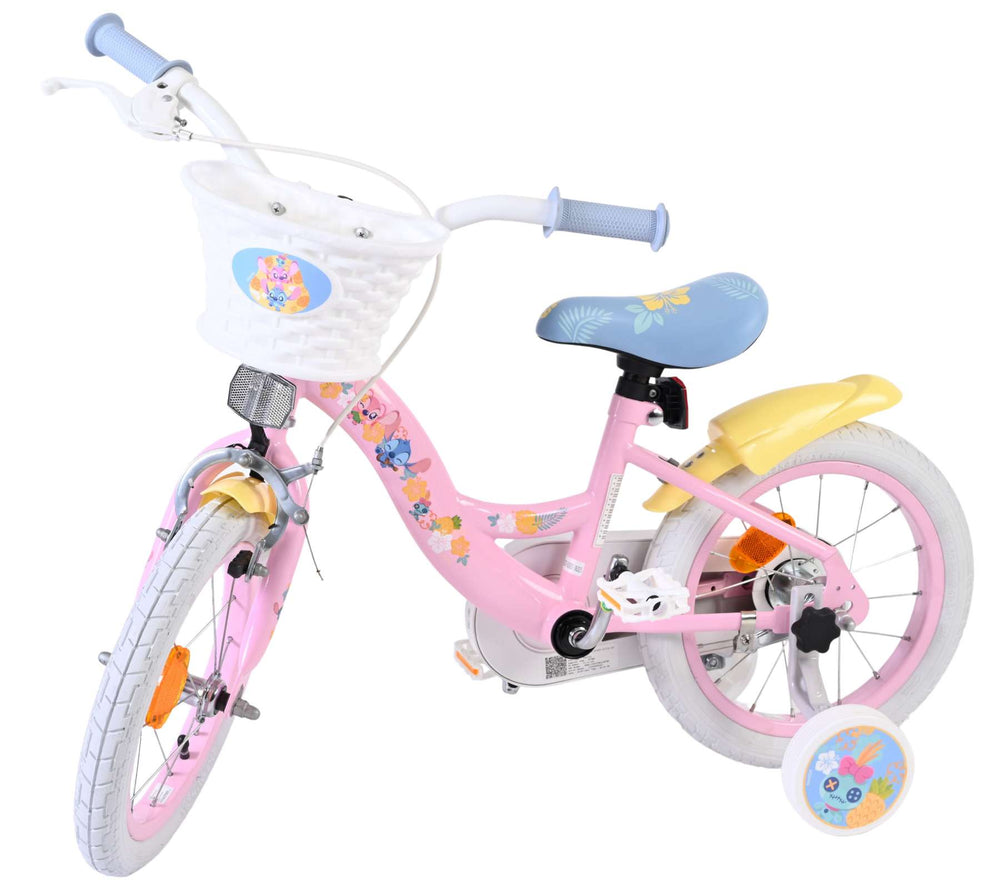Disney Stitch children's bicycle - girls - 14 inch - pink