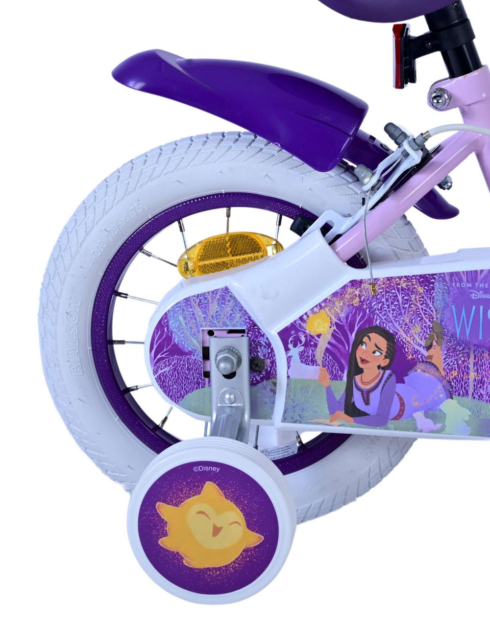 Wish Disney Children's Bicycle - Girls - 12 pouces - Purple - deux freins à main