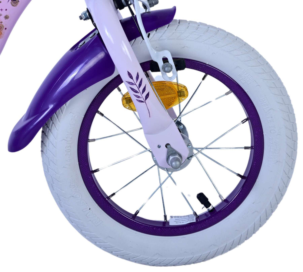 Wish Disney Children's Bicycle - Girls - 12 pouces - Purple - deux freins à main