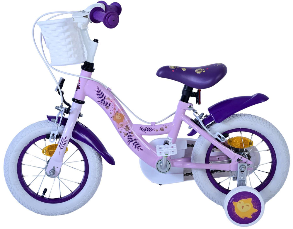Wish Disney Children's Bicycle - Girls - 12 pouces - Purple - deux freins à main
