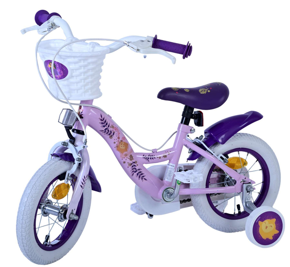 Wish Disney Children's Bicycle - Girls - 12 pouces - Purple - deux freins à main