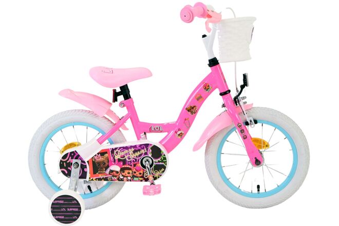 Volare Dolls Children's Bicycle - Girls - 14 Inch - Pink