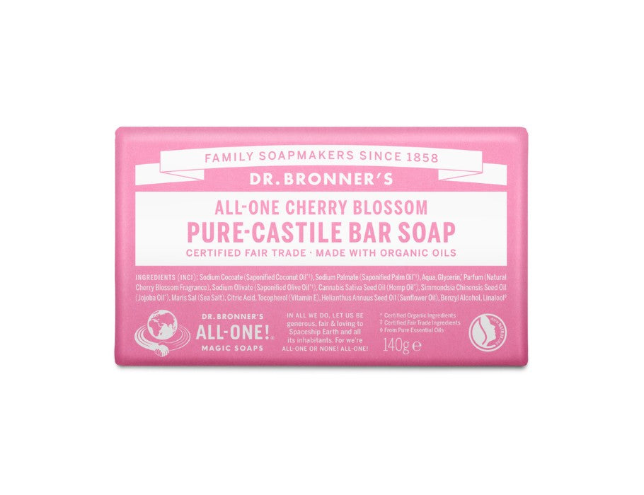 Dr. Bronner's soap bar - pure castile - cherry blossom