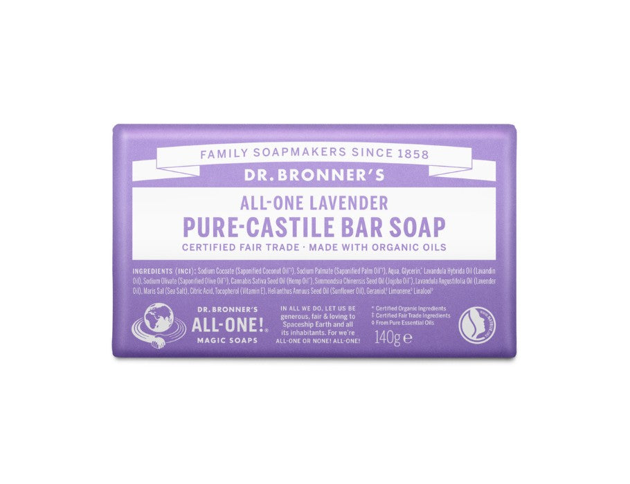 Dr. bronner's zeepblok - pure castile - lavendel