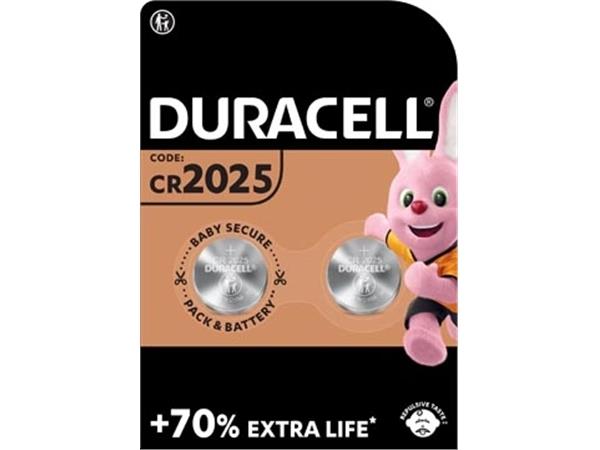 Baterie Duracell CR2025 3V Lithium P 2