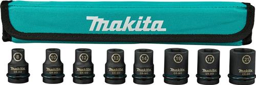 Makita krachtdoppenset impact black, 1 2 vk 8-delig