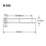 Enduro Lagerkugel Kopf B 543 LLB 19 16x2x9 32 '' Edelstahl