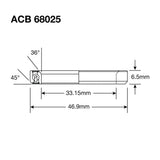 Enduro Lager balhoofd acb 68025 cc 33.15x46.9x6.5 (36x45°)