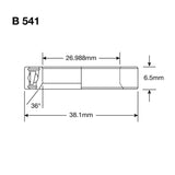 Enduro bearings b 541 ss - 440c stainless (angular contact) - 1 1 16''x1.5''x9 32''