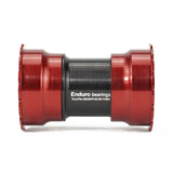 Enduro bearings torqtite bottom bracket - pf30 to 30mm (narrow) - ac ss - red