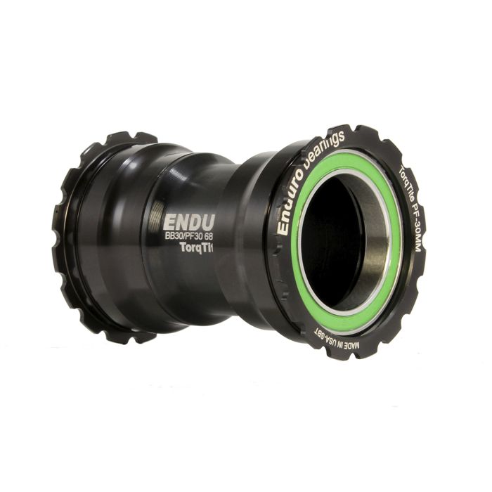 Enduro bearings torqtite bottom bracket - pf30 to 30mm (narrow) - a c ss - black