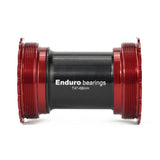 Enduro bearings t47 internal bottom bracket to 30mm (narrow) - ac ss - red