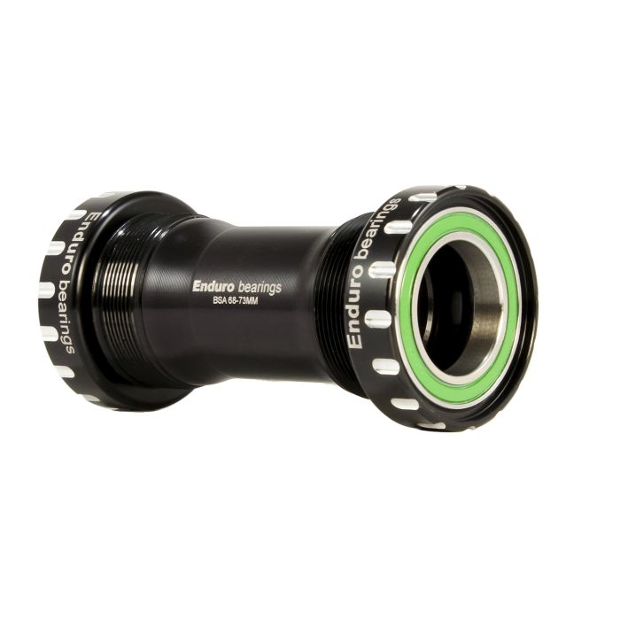 Enduro bearings bsa 68mm bottom bracket to 24mm - ac ss - black