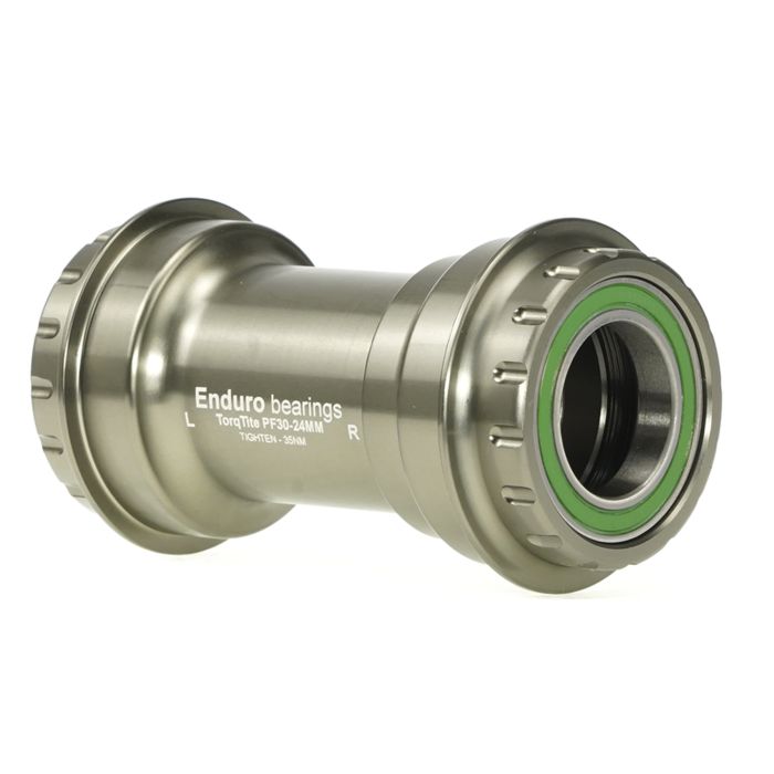 Enduro bearings torqtite bottom bracket - pf30 to 24mm - ss - graphite