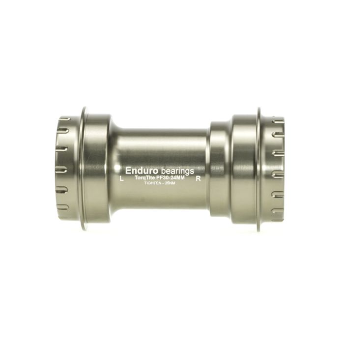 Enduro bearings torqtite bottom bracket - pf30 to 24mm - ss - graphite
