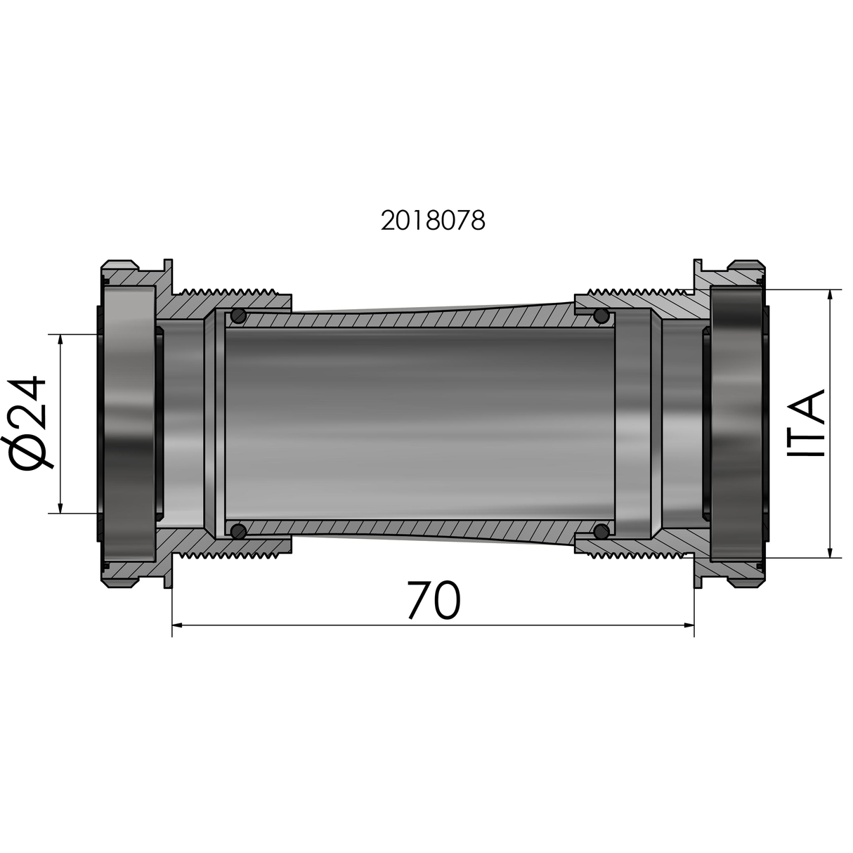 Gracz Sach Elvedes BSA IB30 Włoski drut 24 mm