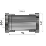 Plate Scoop elvedes Thread Fit T47 Shimano Externo 68 mm