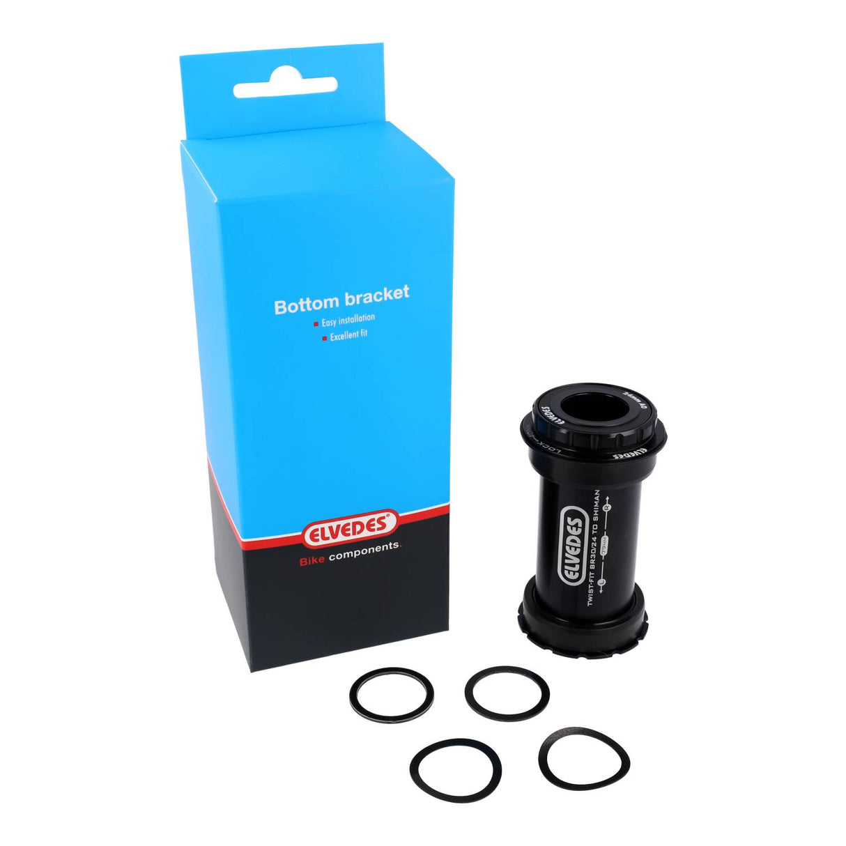 Elvedes bottom bracket adapter Twistfit BB Right Shimano 24mm