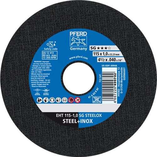 Pferd dss inox a60 115-1.0 | 25 stuk stuks