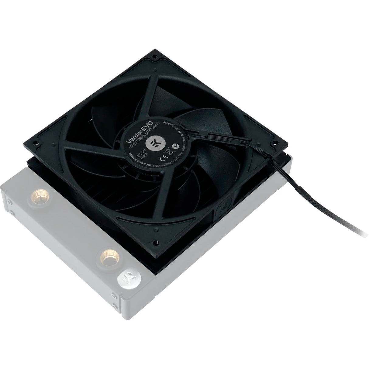 EKWB EK-VARDAR EVO 140ER SVART BB (500-2000 RPM)