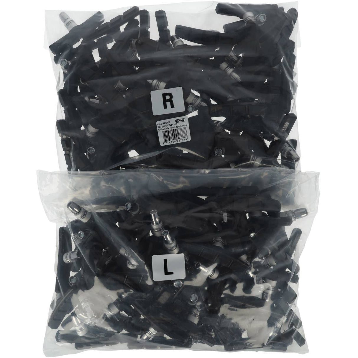 ELVEDES RIM BLOCKS V-BRAKE 70 mm symmetrisch (100PR)