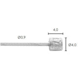 ELVEDES SCHAKEL BINNENKABEL LESHELS ALLE 0,9 mm Nippel 4x4