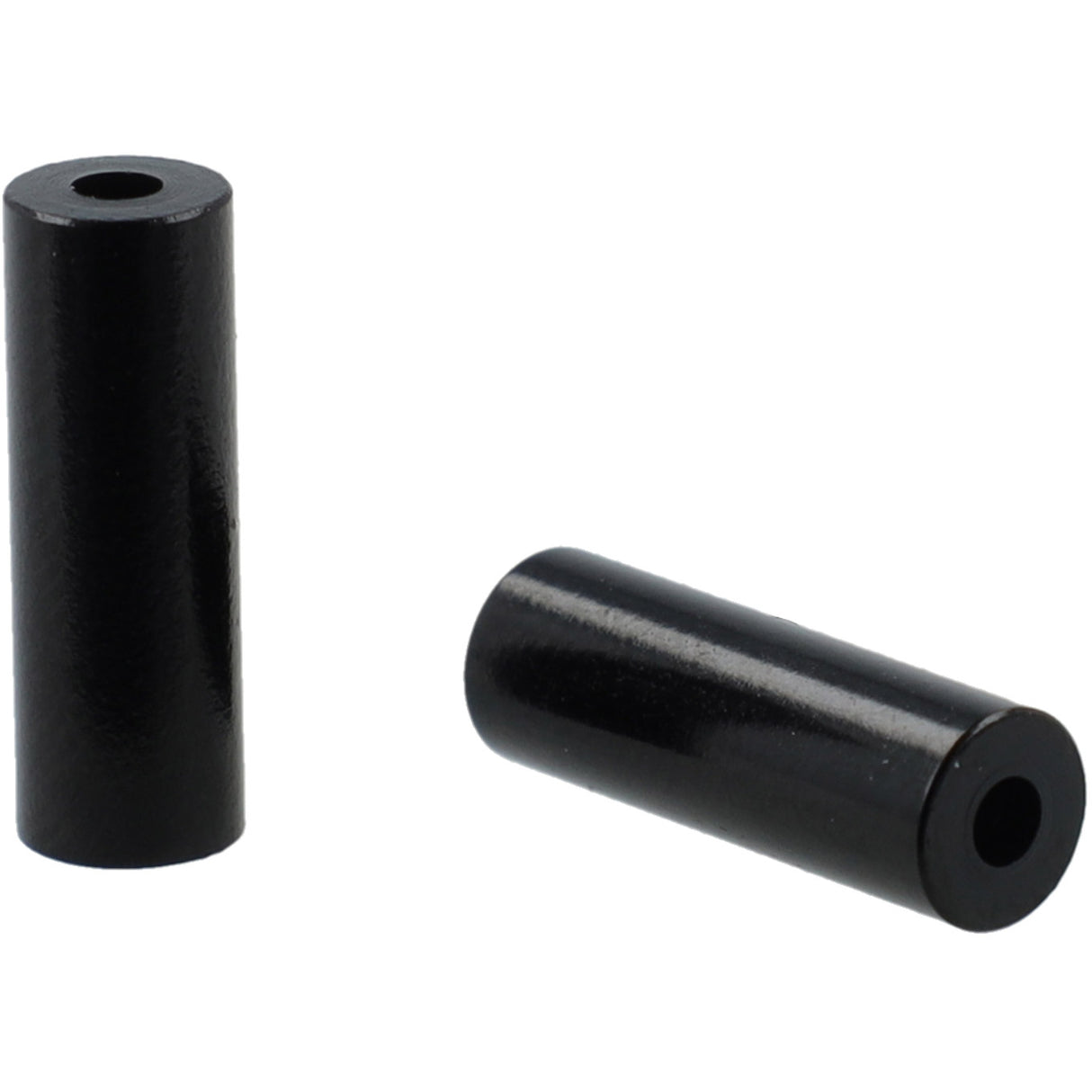 Elvedes cable hats Ø3.65mm Ø4.05mm x 12mm alu black (50th)