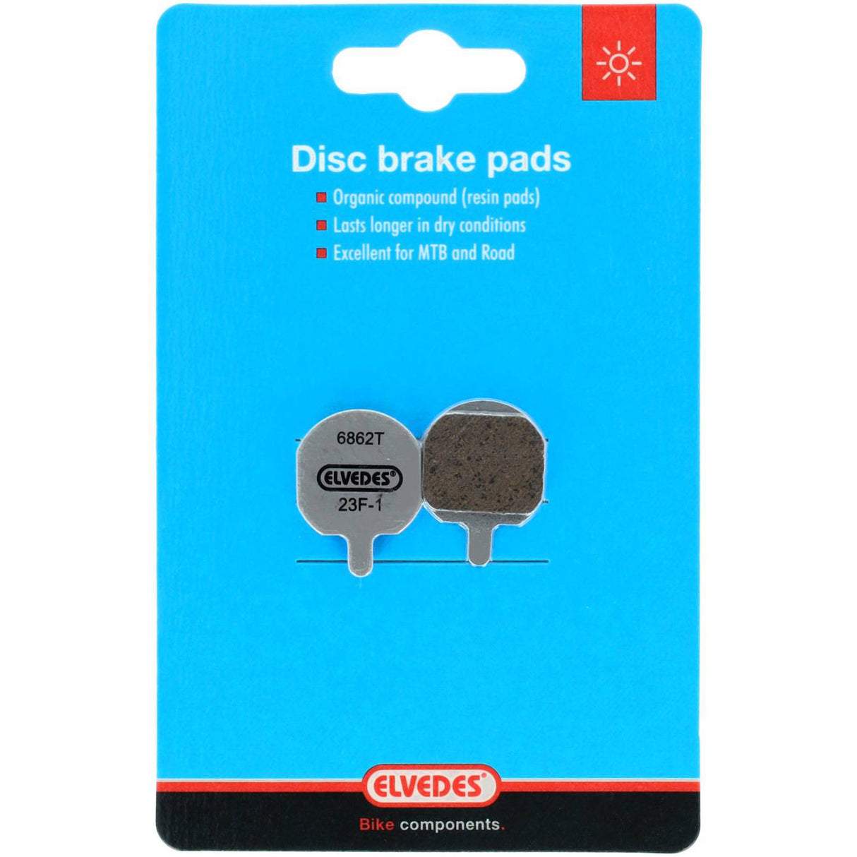 Elvedes disc brake blocks Hayes Promax | 6862T | gray