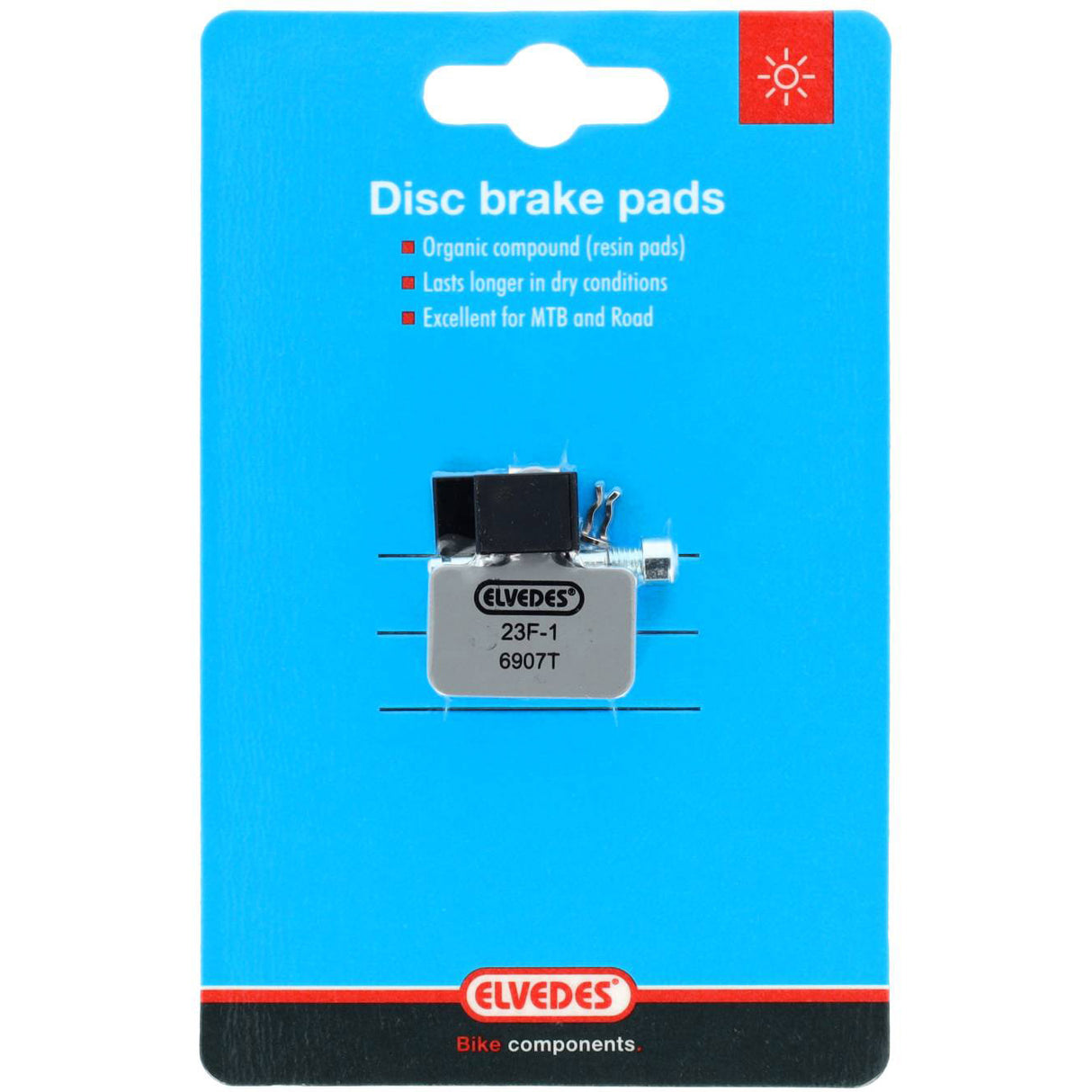 Elvedes disc brake pads Shimano | 6907t | gray