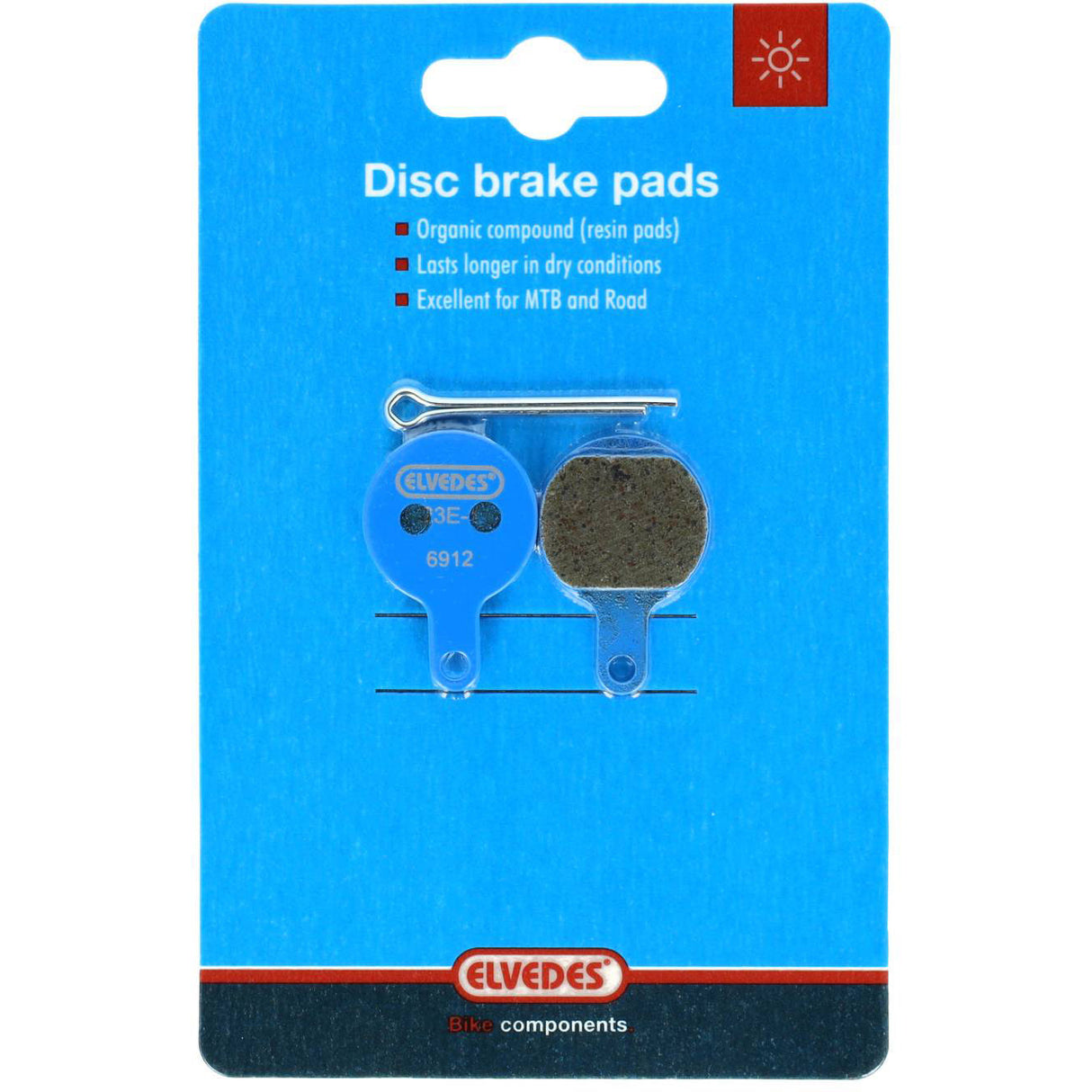 Elvedes disc brake blocks Tektro Novela | 6912 | organic