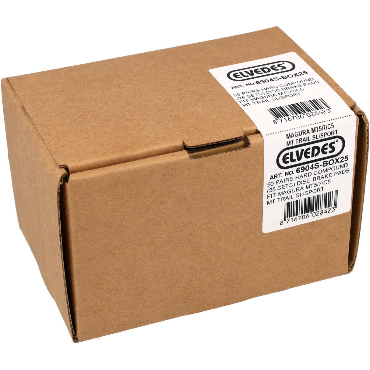 Elvedes kotoučové brzdové destičky 6904s tvrdé (50pr)