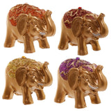 Mini metallic glitter lucky elephant collectible