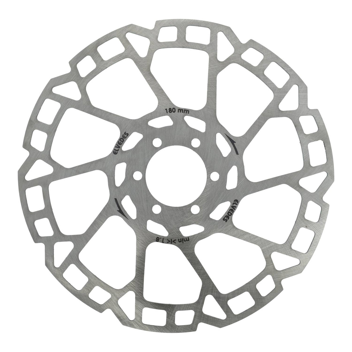 Elvedes Brake Disc 6-huller Ø180MM T = 2,0 mm