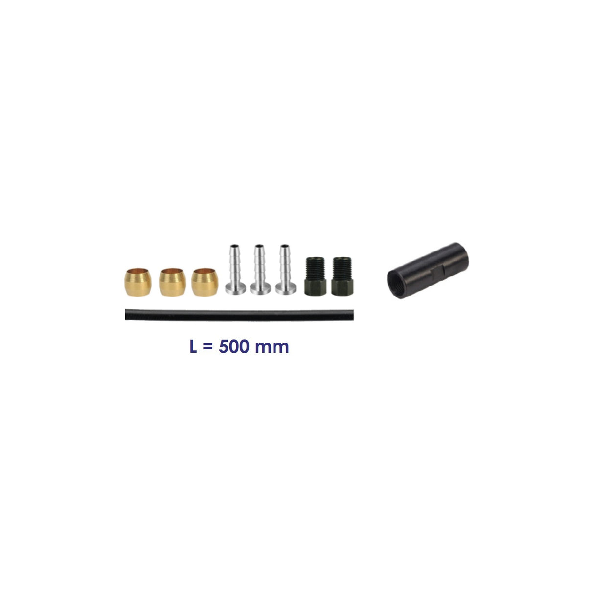 Kit prolunga cavo idraulico Elvedes Shimano BH90