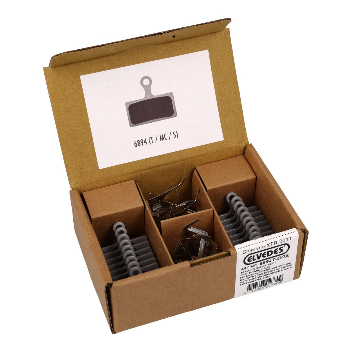Elvedes Disc Breai Blocks 6894T (10PR)