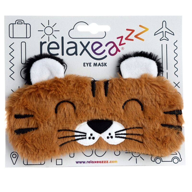 Plush adoramals tiger sleep mask
