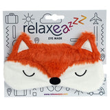 Plush fox sleep mask