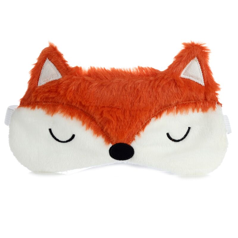 Plush fox sleep mask