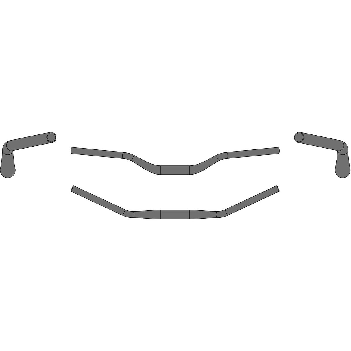 Ergotec handlebar riser 50 compord 31.8 780mm oem dubh