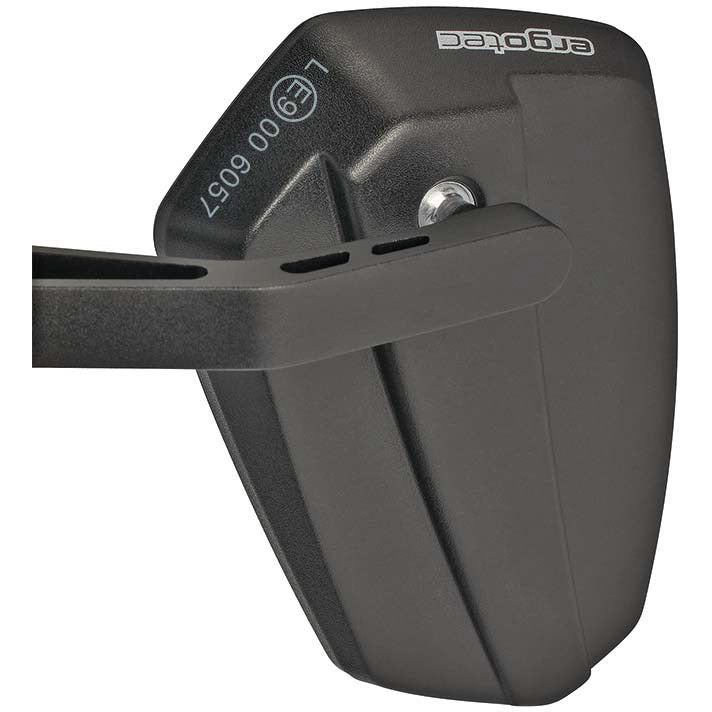 Ergotec Spiegel M-77 brazo corto 120 x 80-55 mm de arena negra de aluminio (K aprobado)