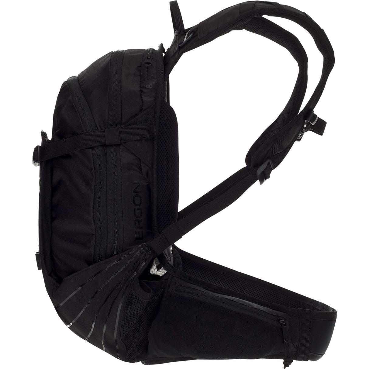 Ergon ba2 black - compact all -mountain backpack for action cameras, adjustable carrying system, 10l capacity