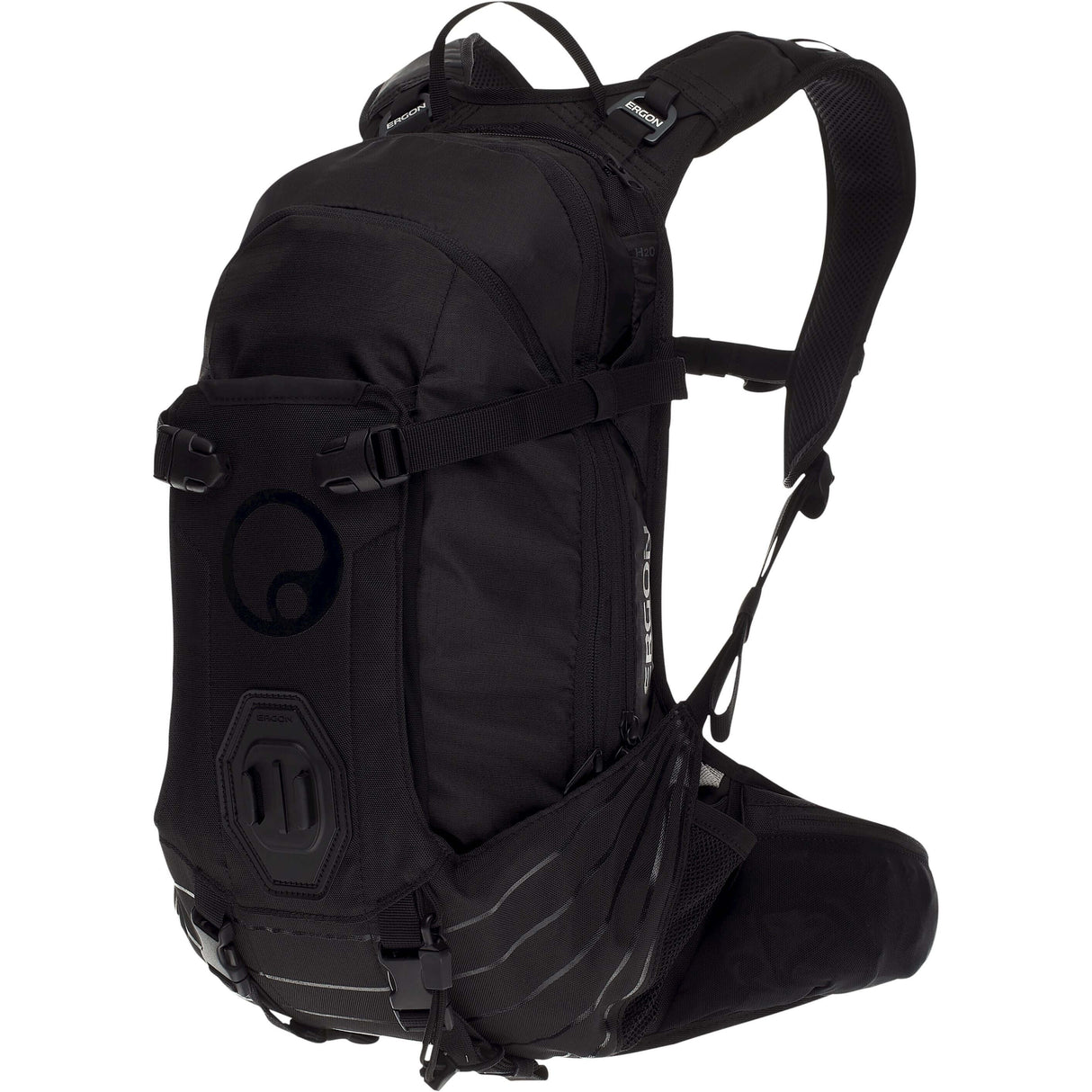 Ergon ba2 black - compact all -mountain backpack for action cameras, adjustable carrying system, 10l capacity