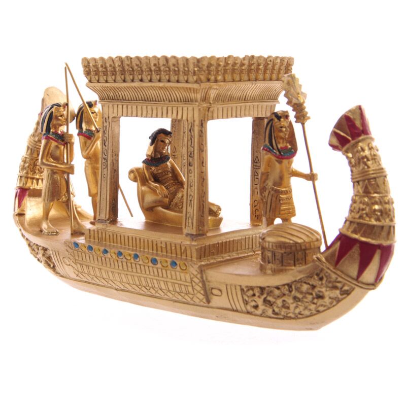 Egypt - golden covered boat