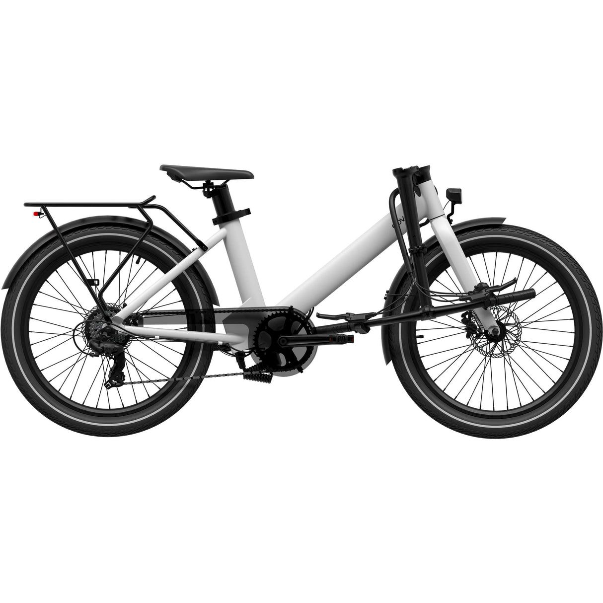 Eovolt elektrický kompaktný bicykel večer 24 V2 Gray