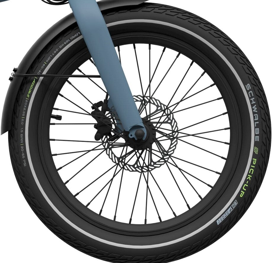 Eovolt voorwiel 20 inch zonder schijf en band zwart